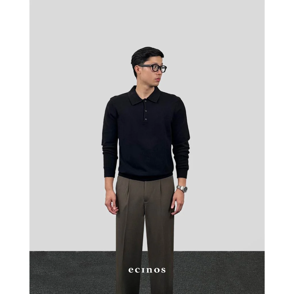 ECINOS Man - Han Knitted Polo Button Top - Image 7