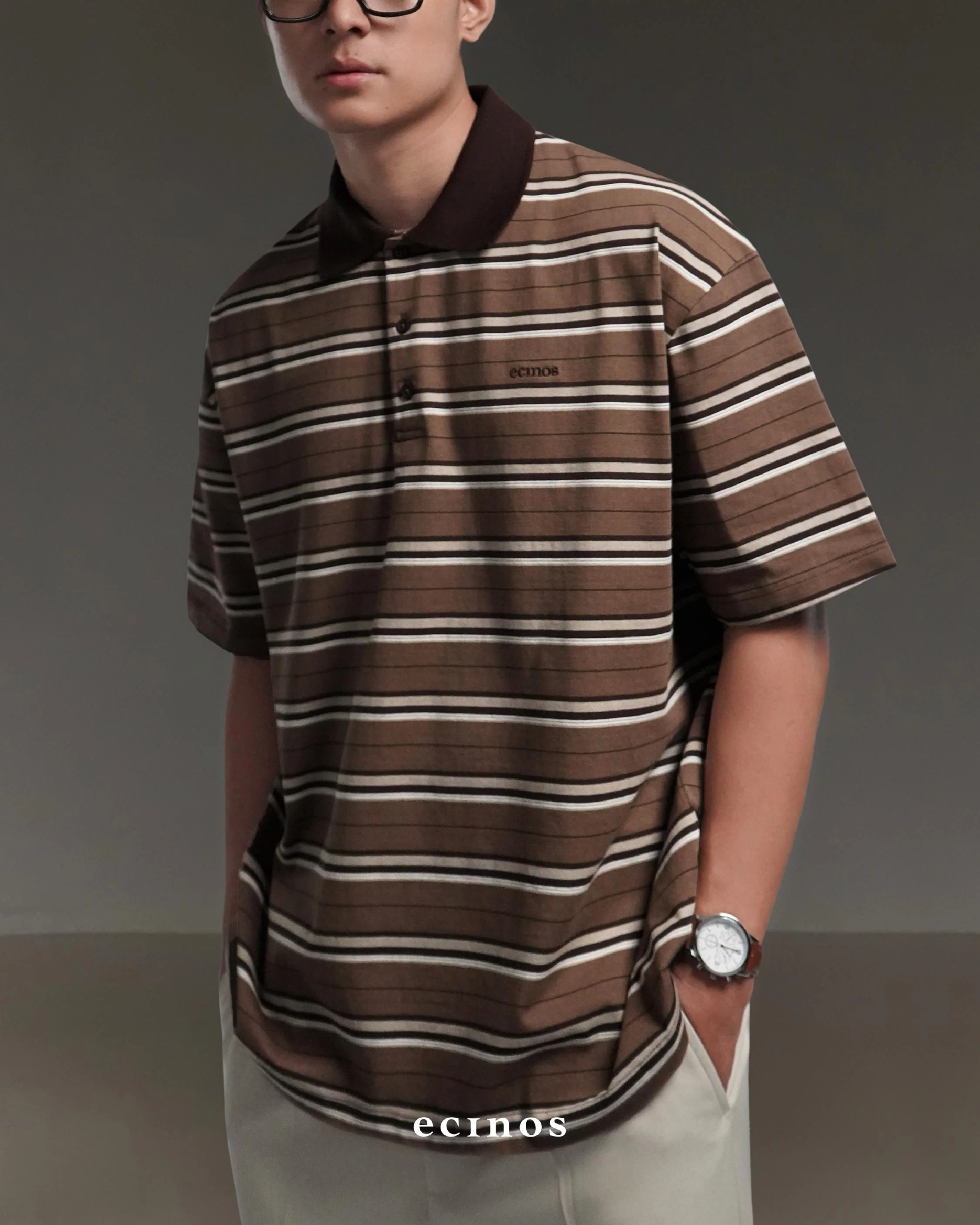 ECINOS Man - Iver Striped Cotton Rugby Shirt - Image 10