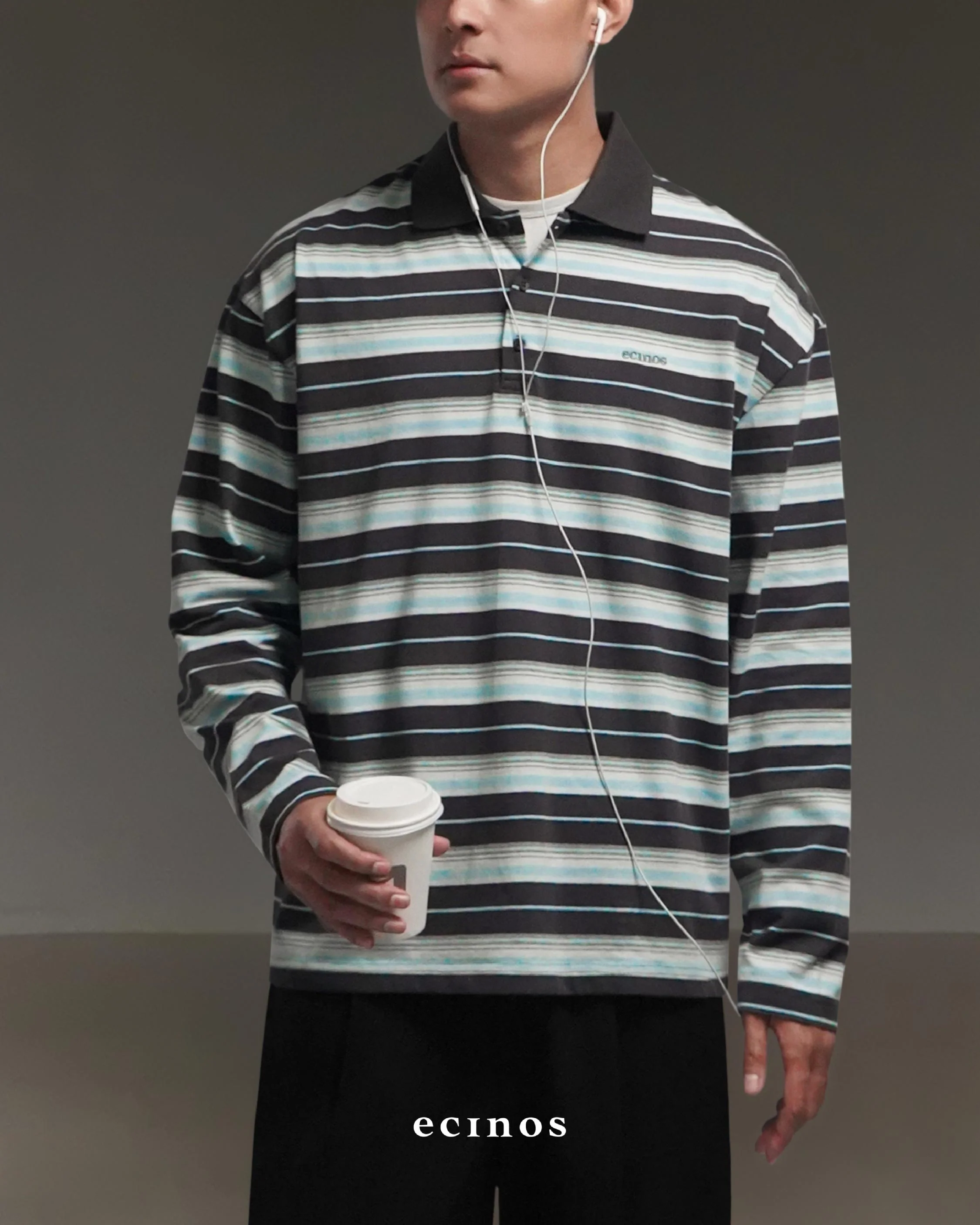 ECINOS Man - Iver Striped Cotton Rugby Shirt - Image 11