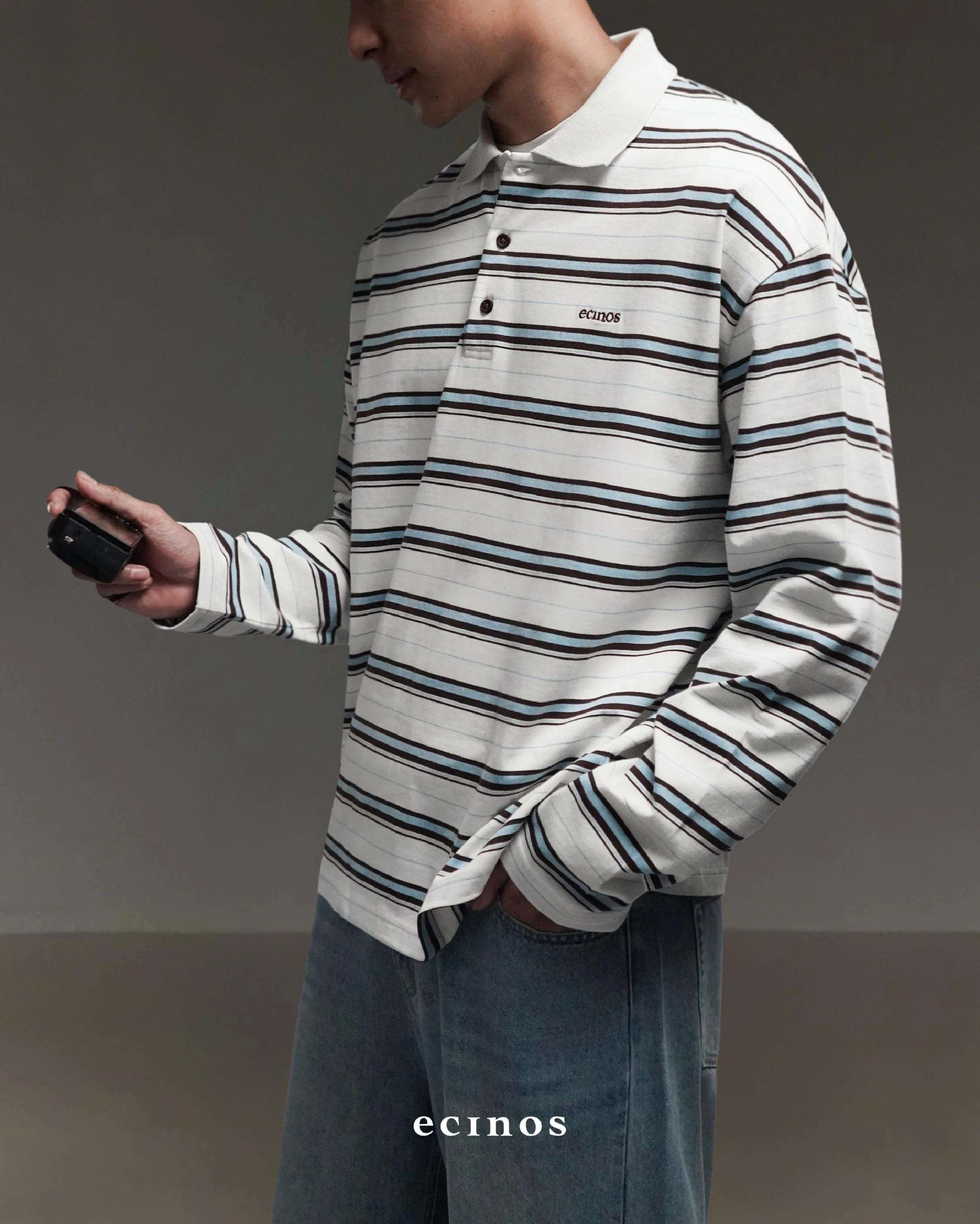 ECINOS Man - Iver Striped Cotton Rugby Shirt - Image 12