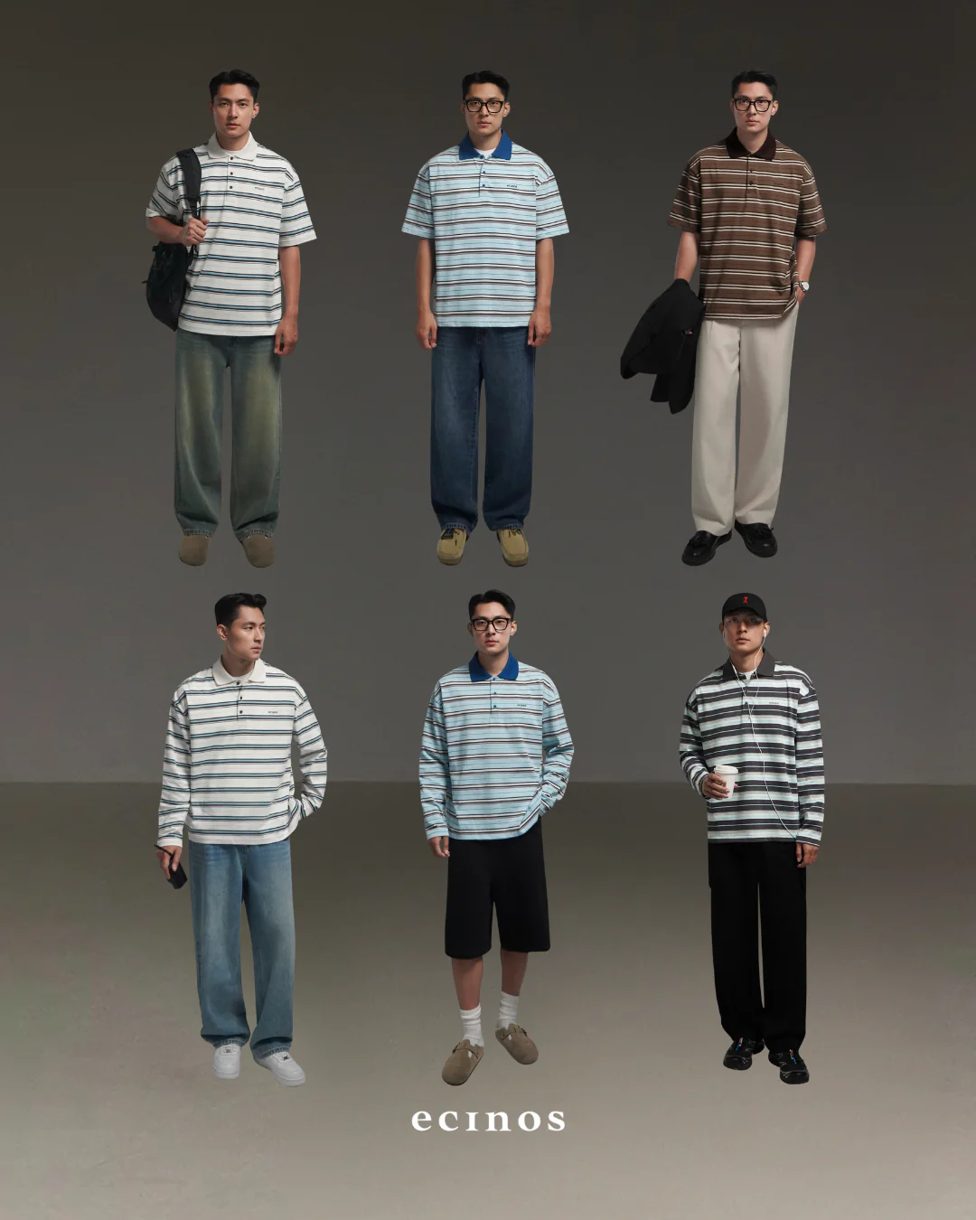 ECINOS Man - Iver Striped Cotton Rugby Shirt - Image 3