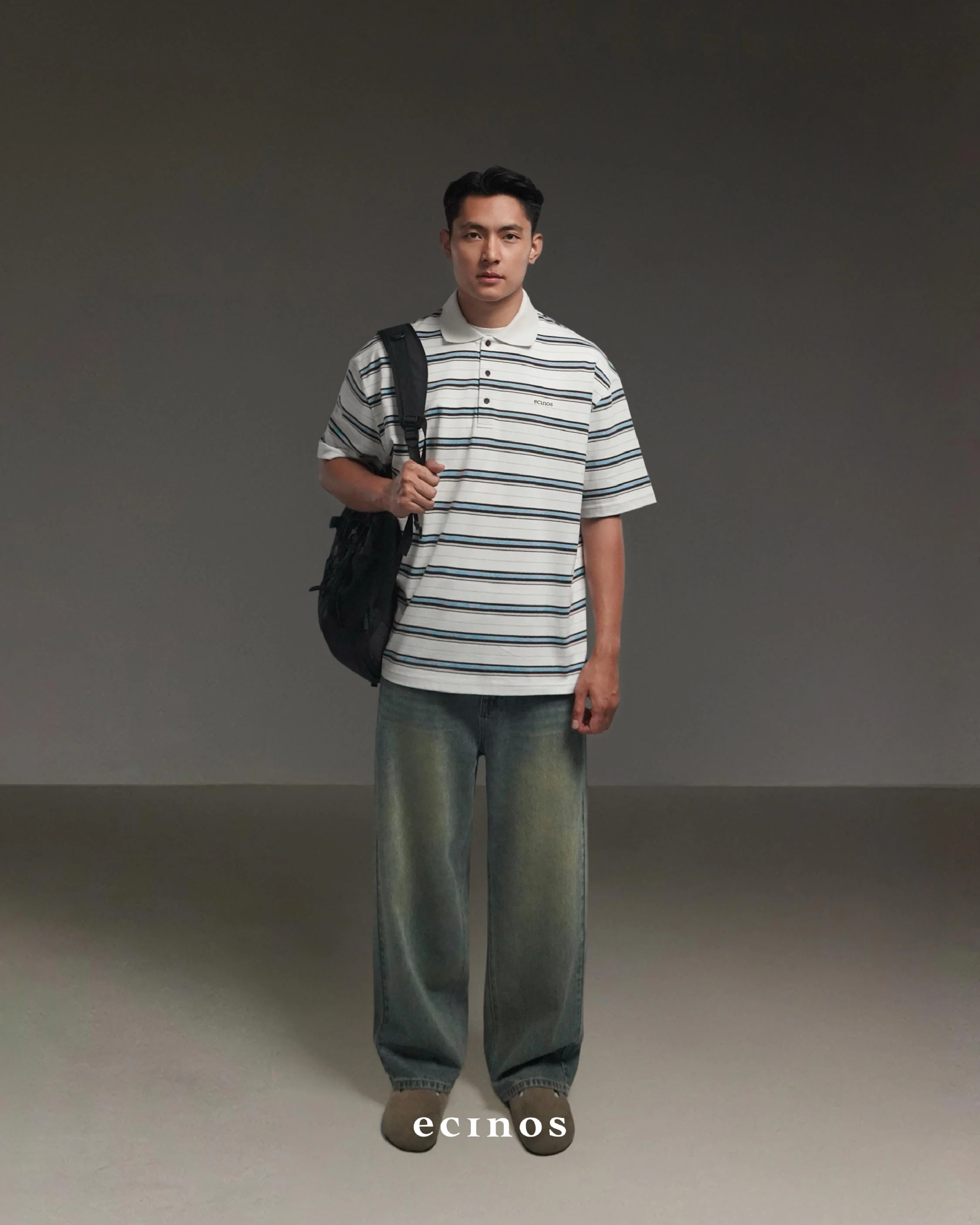 ECINOS Man - Iver Striped Cotton Rugby Shirt - Image 7