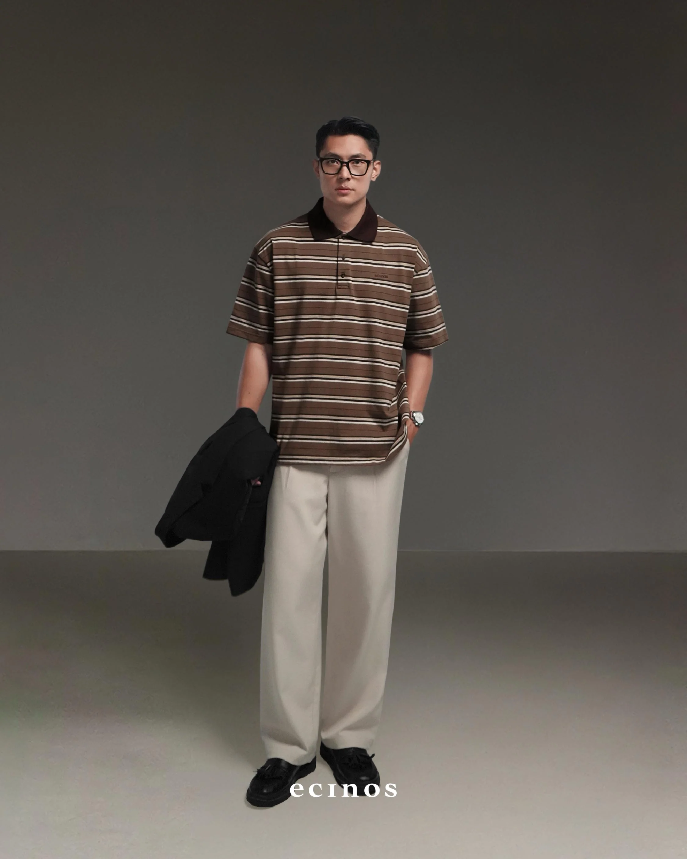 ECINOS Man - Iver Striped Cotton Rugby Shirt - Image 8