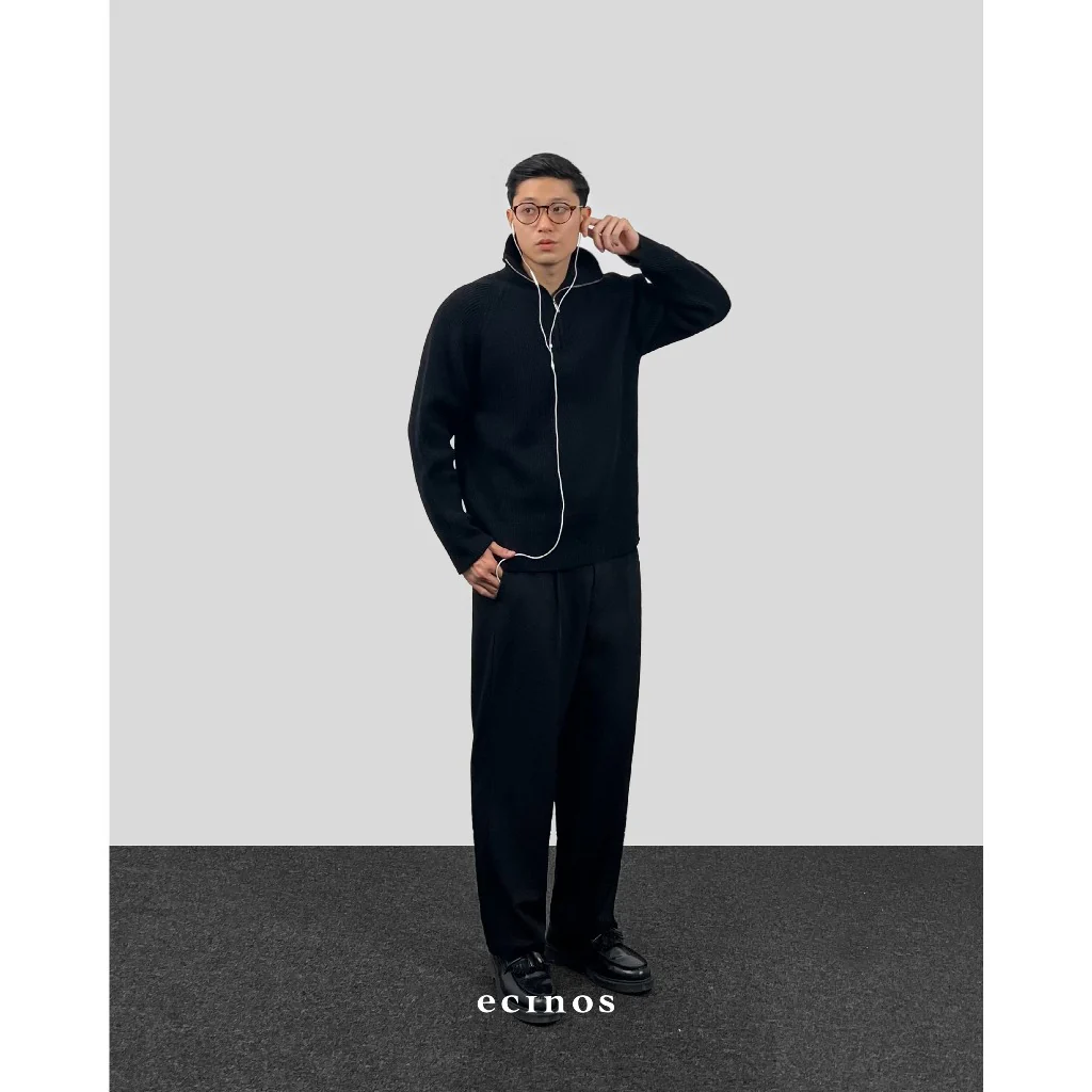 ECINOS Man - Knitted Half Zip Sweater (Man Version) - Image 3