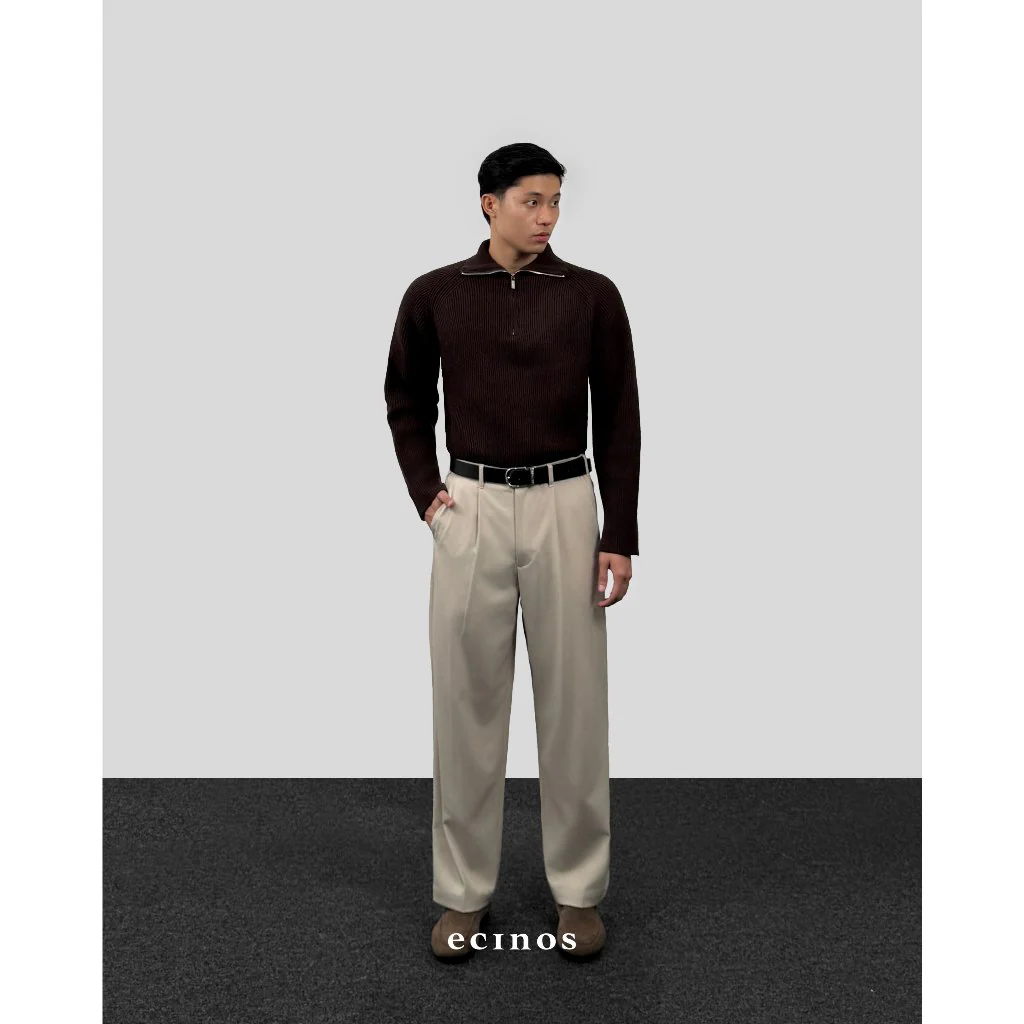 ECINOS Man - Knitted Half Zip Sweater (Man Version) - Image 4