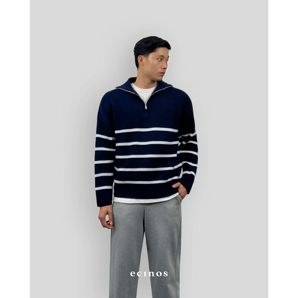 ECINOS Man - Knitted Half Zip Sweater (Man Version) - Image 6