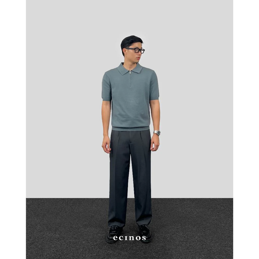 ECINOS Man - Knitted Polo Zip Top (Man Version) - Image 6