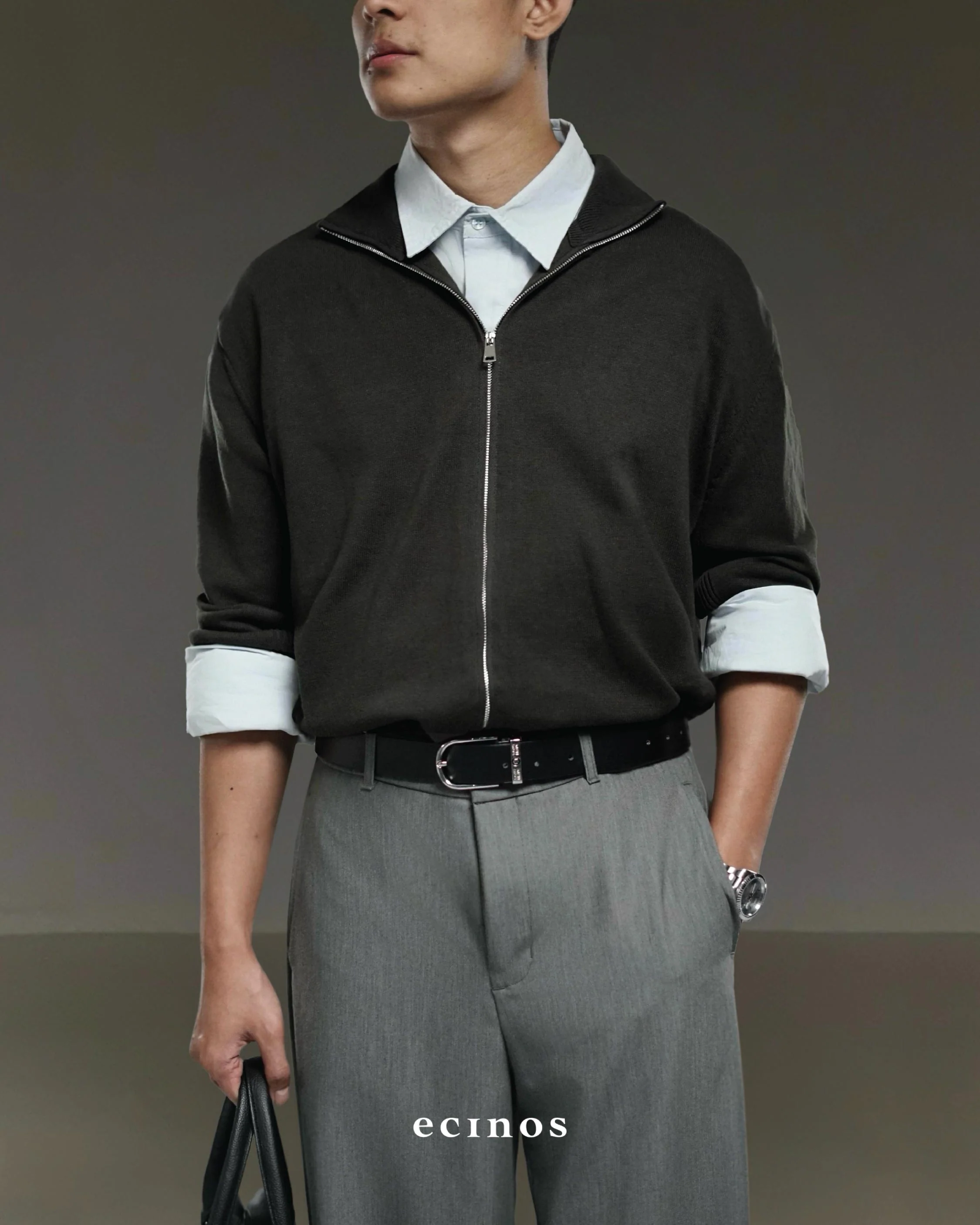 ECINOS Man - Leo Double Zip-Up Cardigan - Image 12