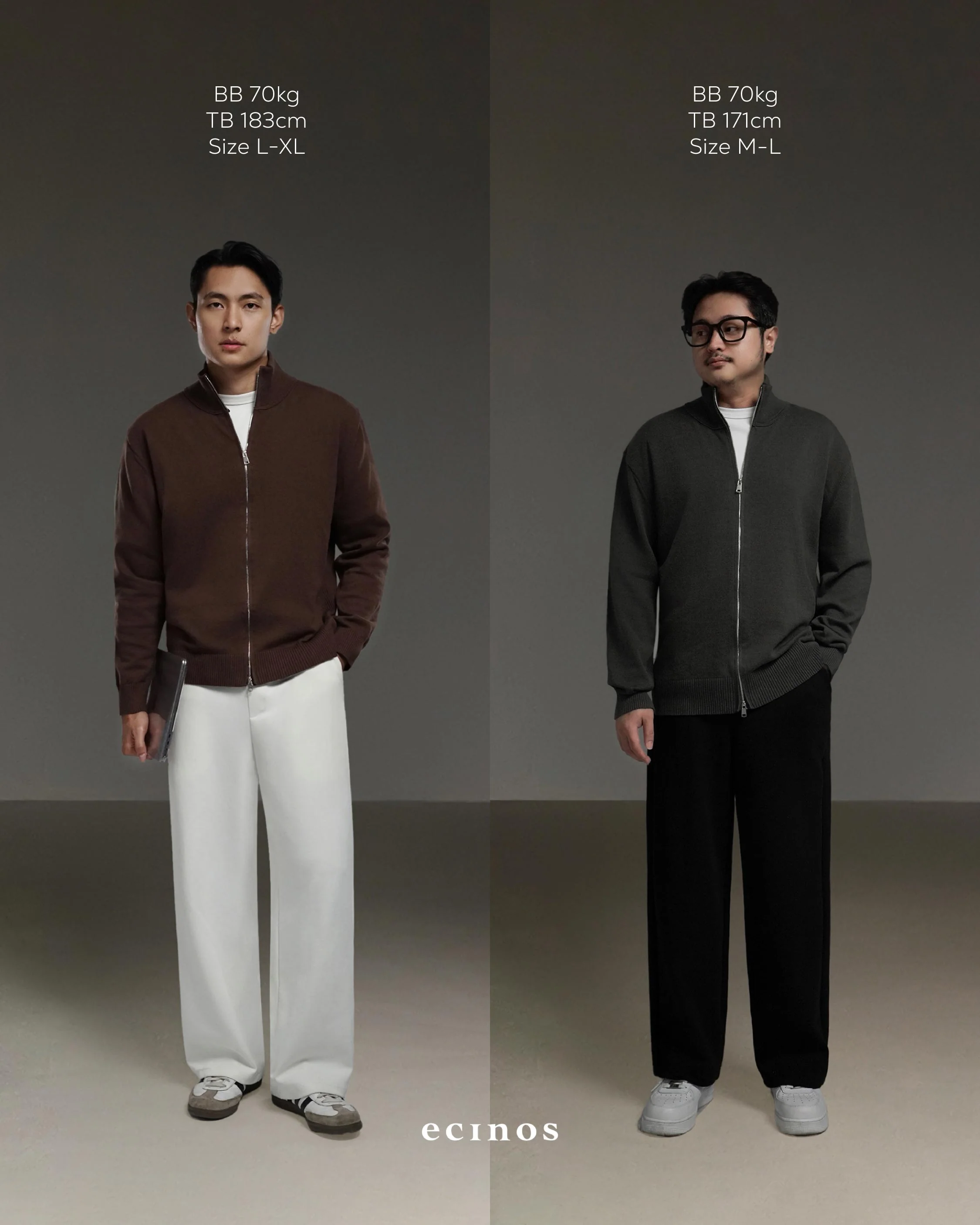 ECINOS Man - Leo Double Zip-Up Cardigan - Image 3