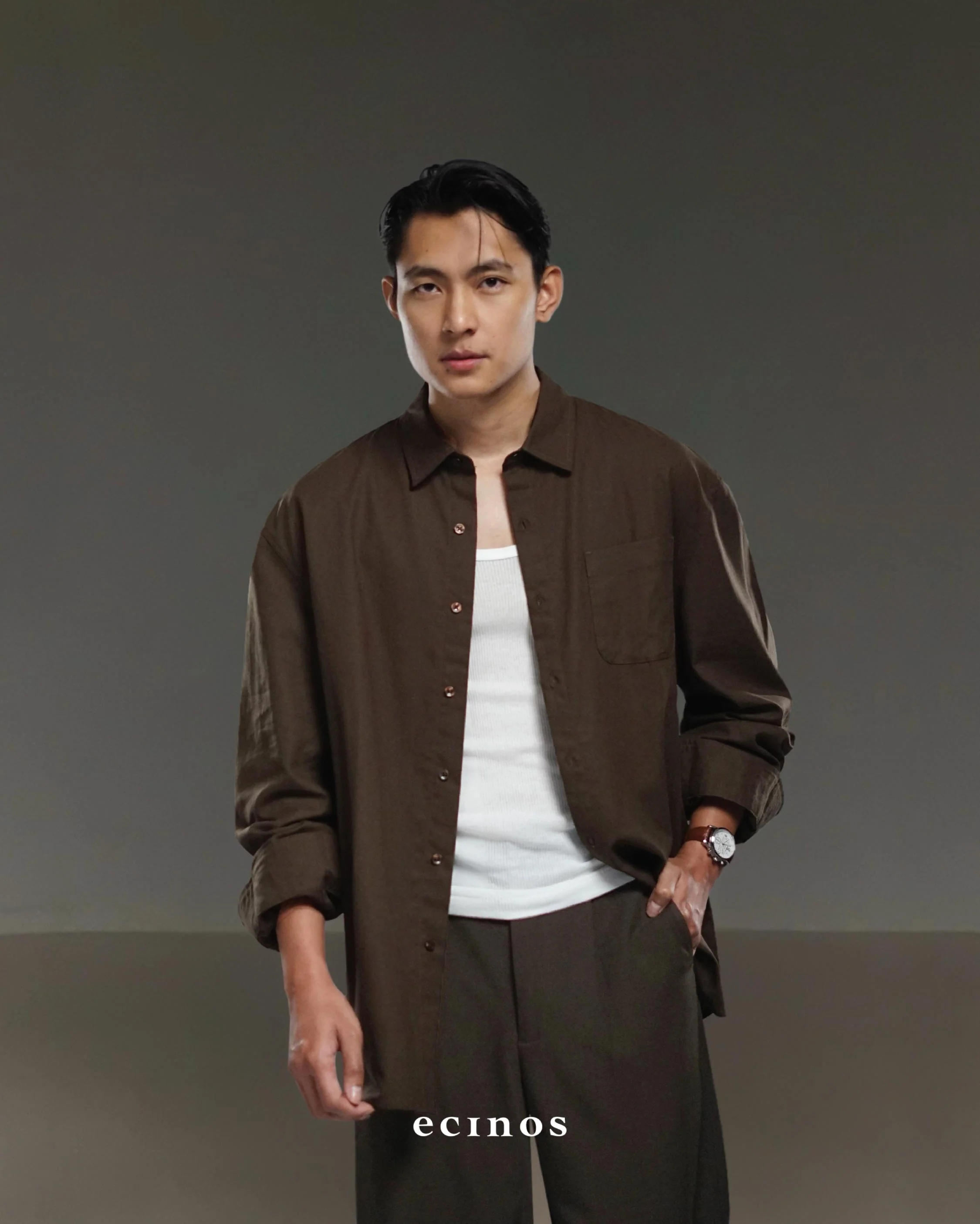 ECINOS Man - Philo Oversized Linen Shirt - Image 4