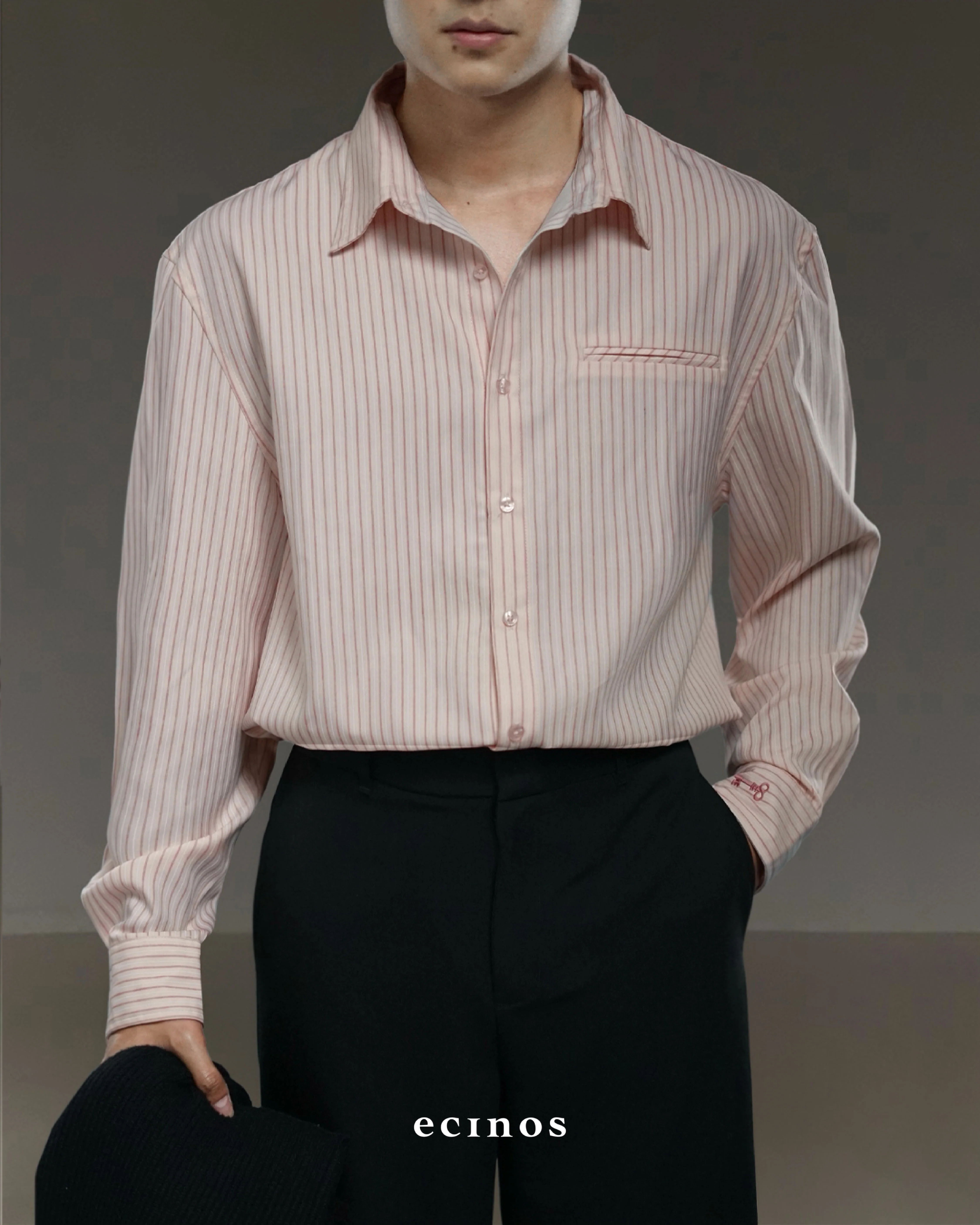 ECINOS Man - Striped Oversized Shirt (Man Version) - Image 10