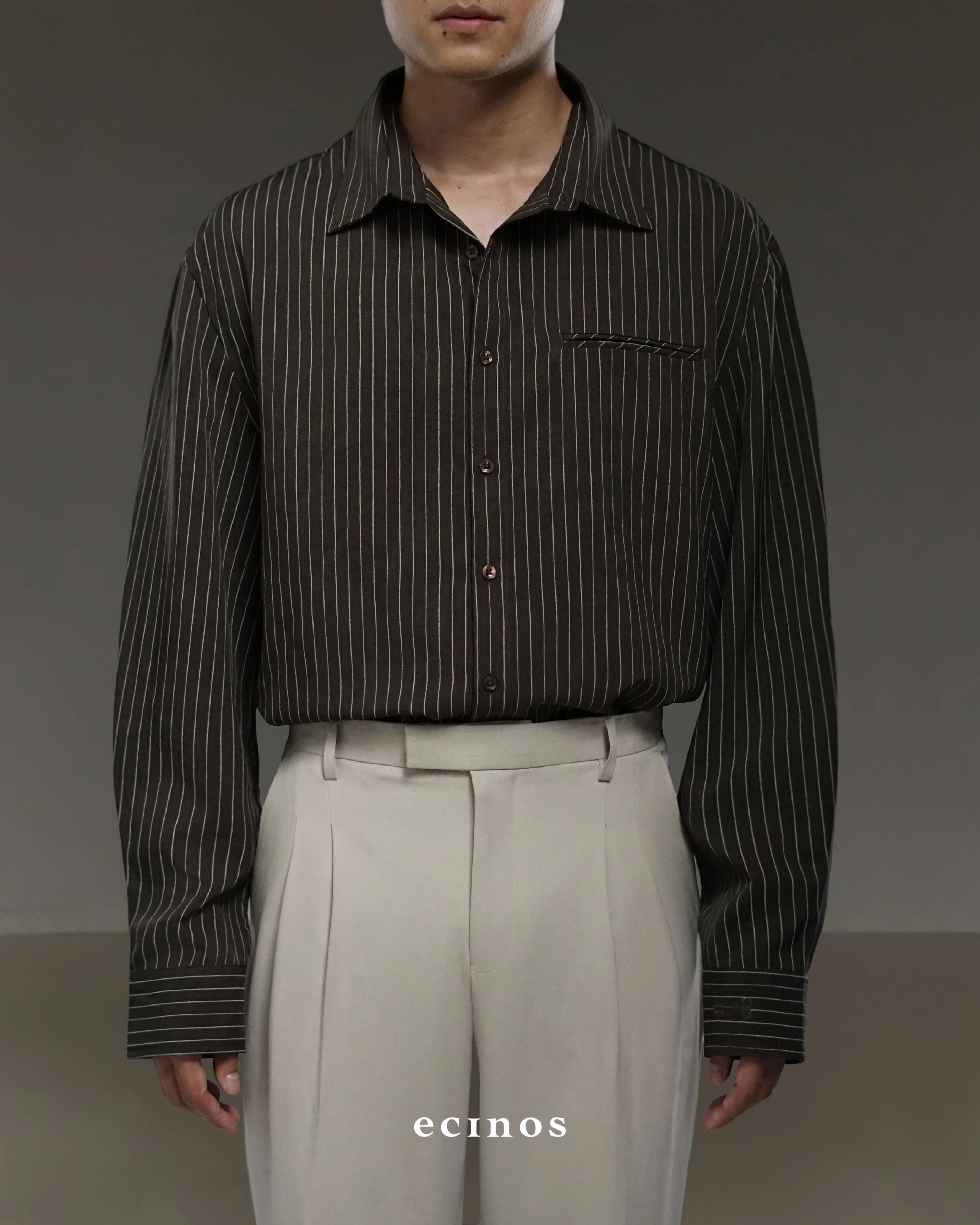 ECINOS Man - Striped Oversized Shirt (Man Version) - Image 12