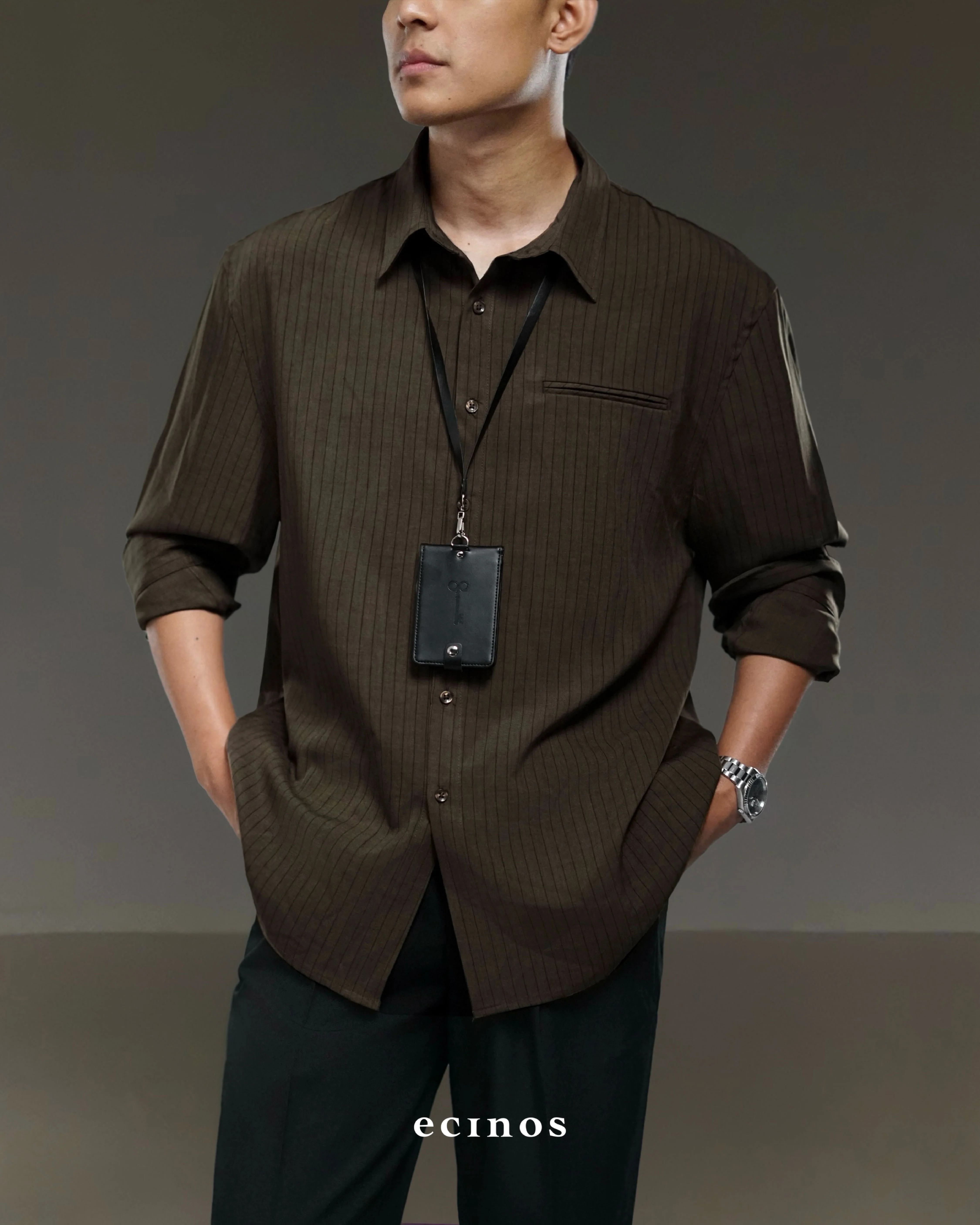 ECINOS Man - Striped Oversized Shirt (Man Version) - Image 13