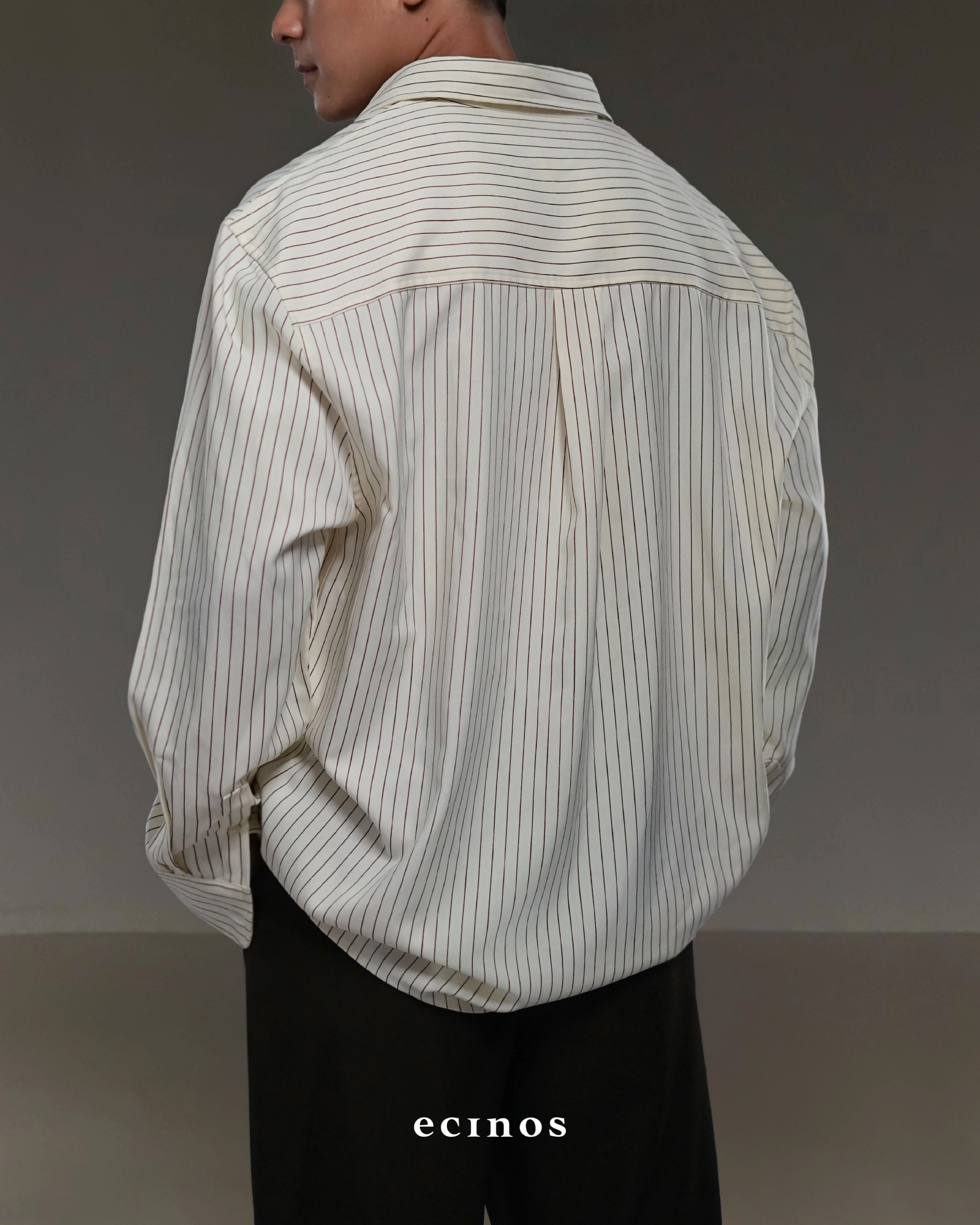 ECINOS Man - Striped Oversized Shirt (Man Version) - Image 14