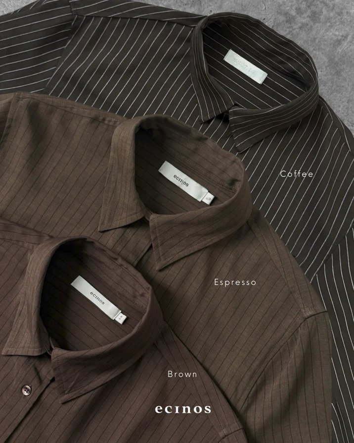 ECINOS Man - Striped Oversized Shirt (Man Version) - Image 16