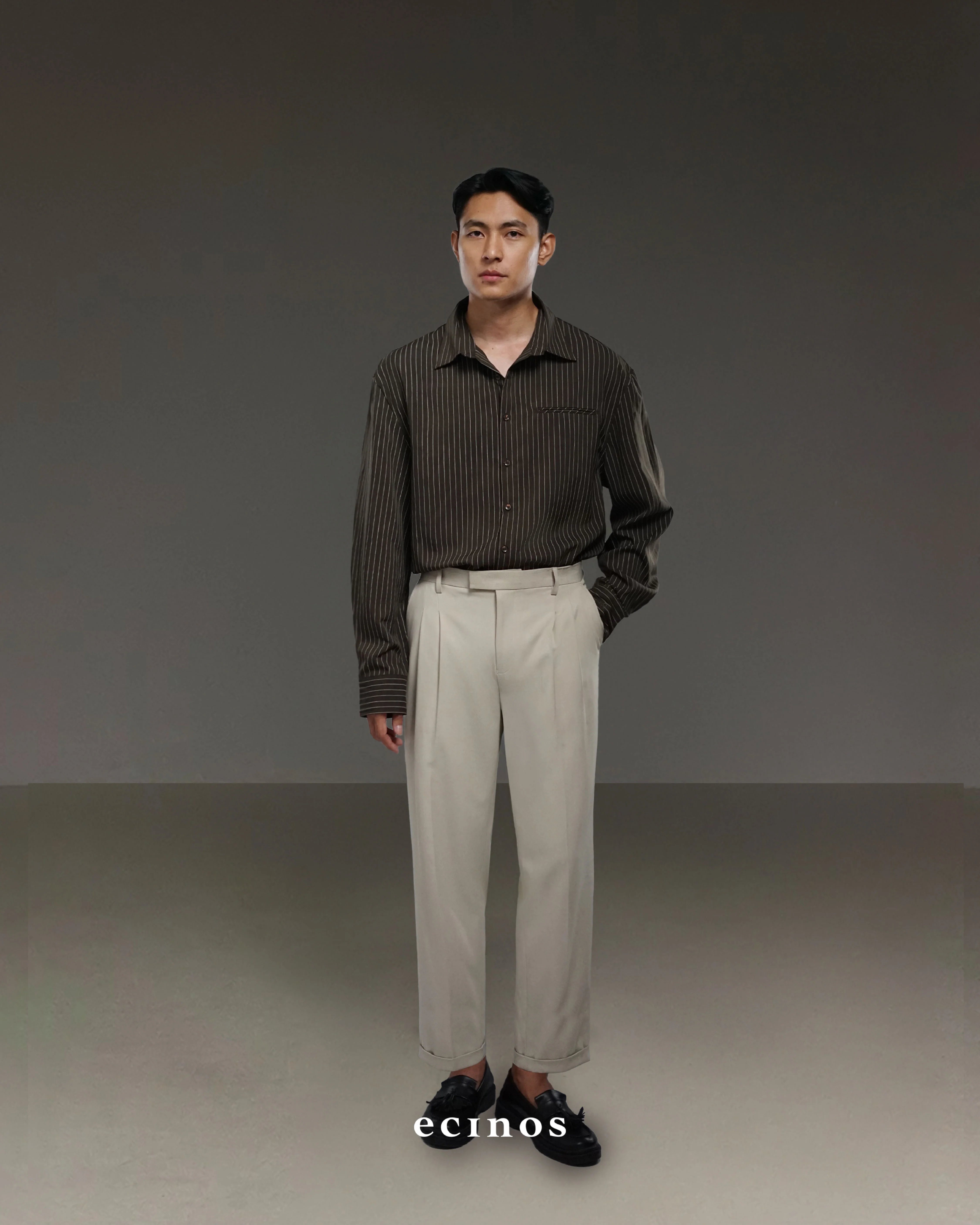 ECINOS Man - Striped Oversized Shirt (Man Version) - Image 6