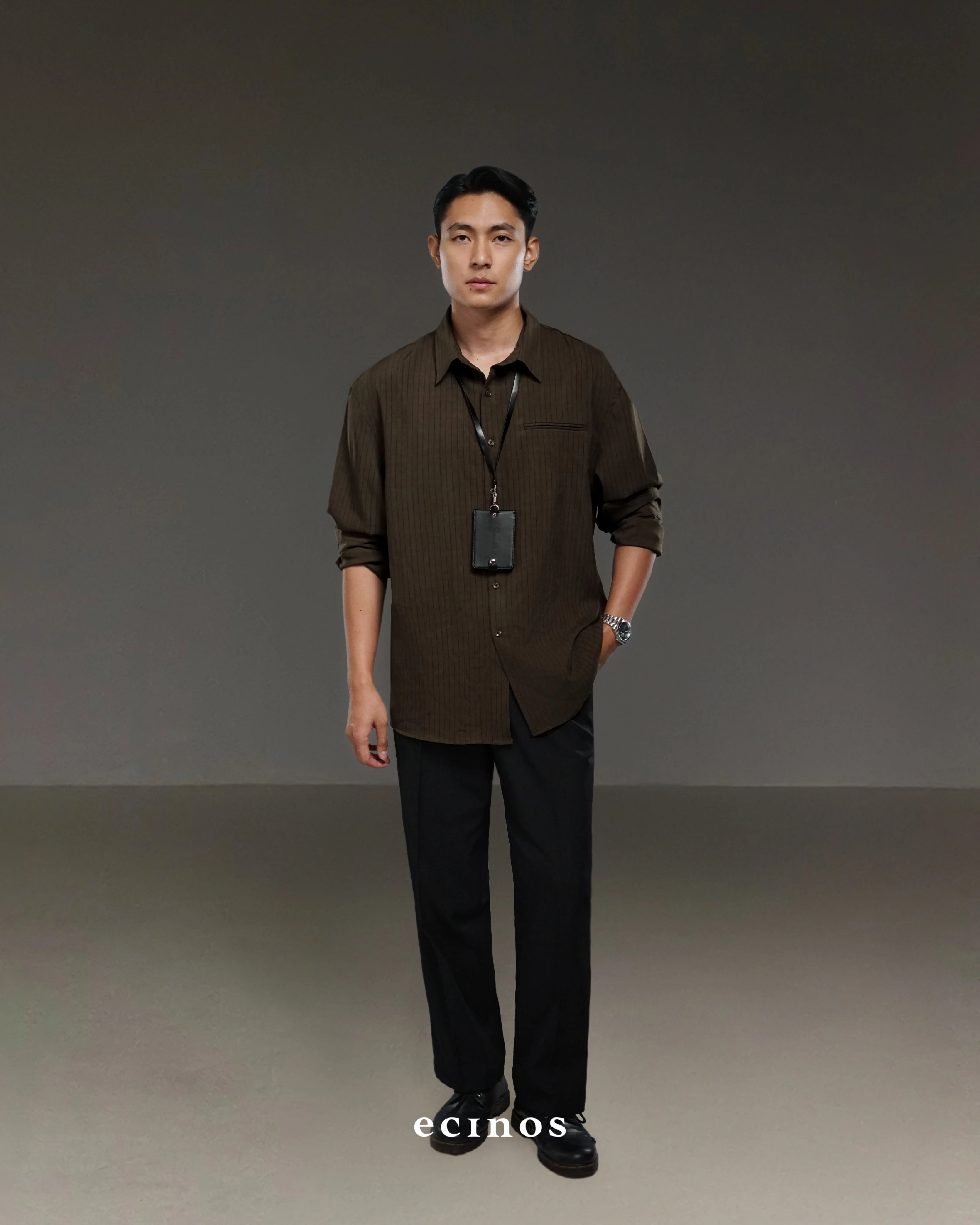 ECINOS Man - Striped Oversized Shirt (Man Version) - Image 7