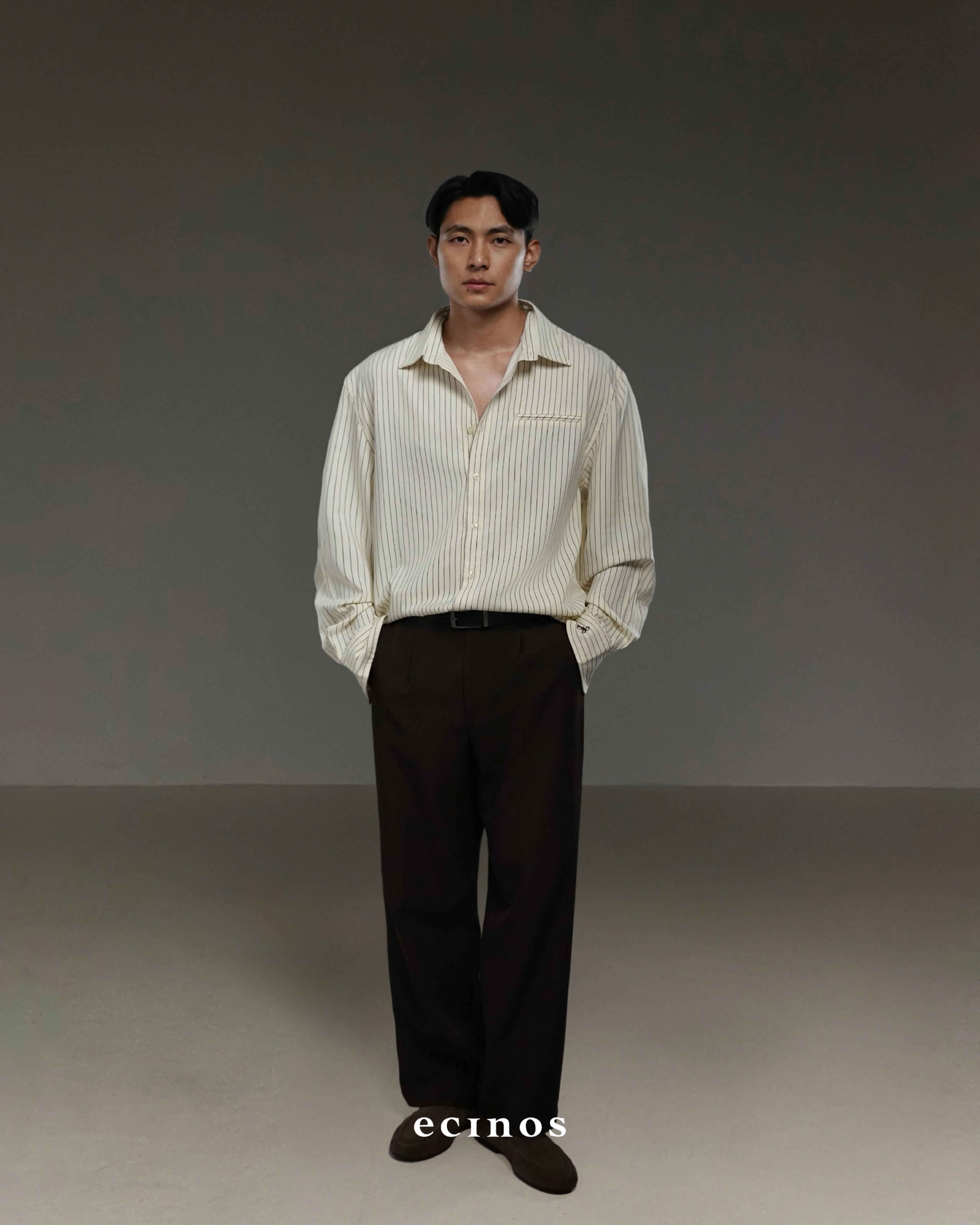 ECINOS Man - Striped Oversized Shirt (Man Version) - Image 8