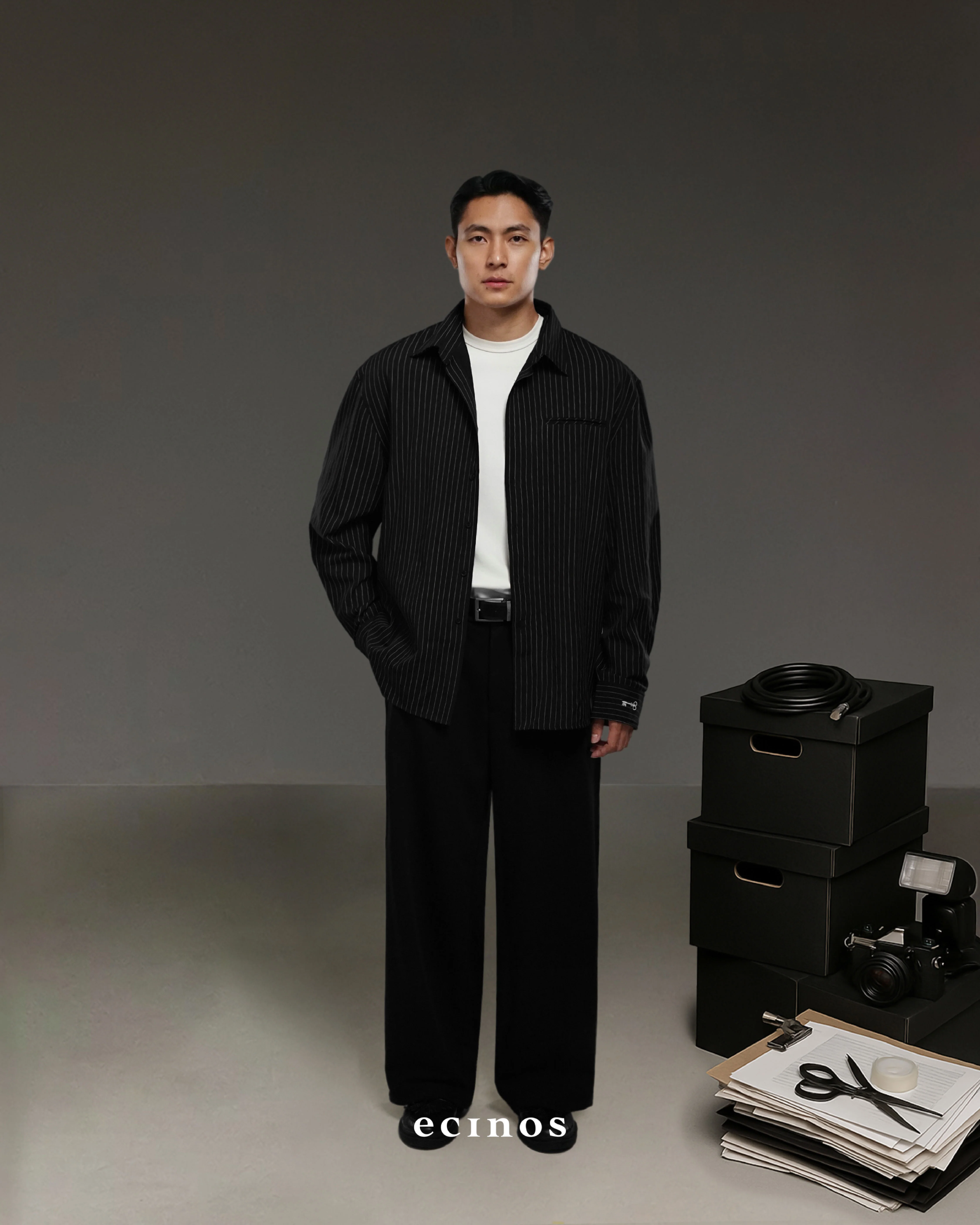 ECINOS Man - Tailored Wide Leg Trousers - Image 3