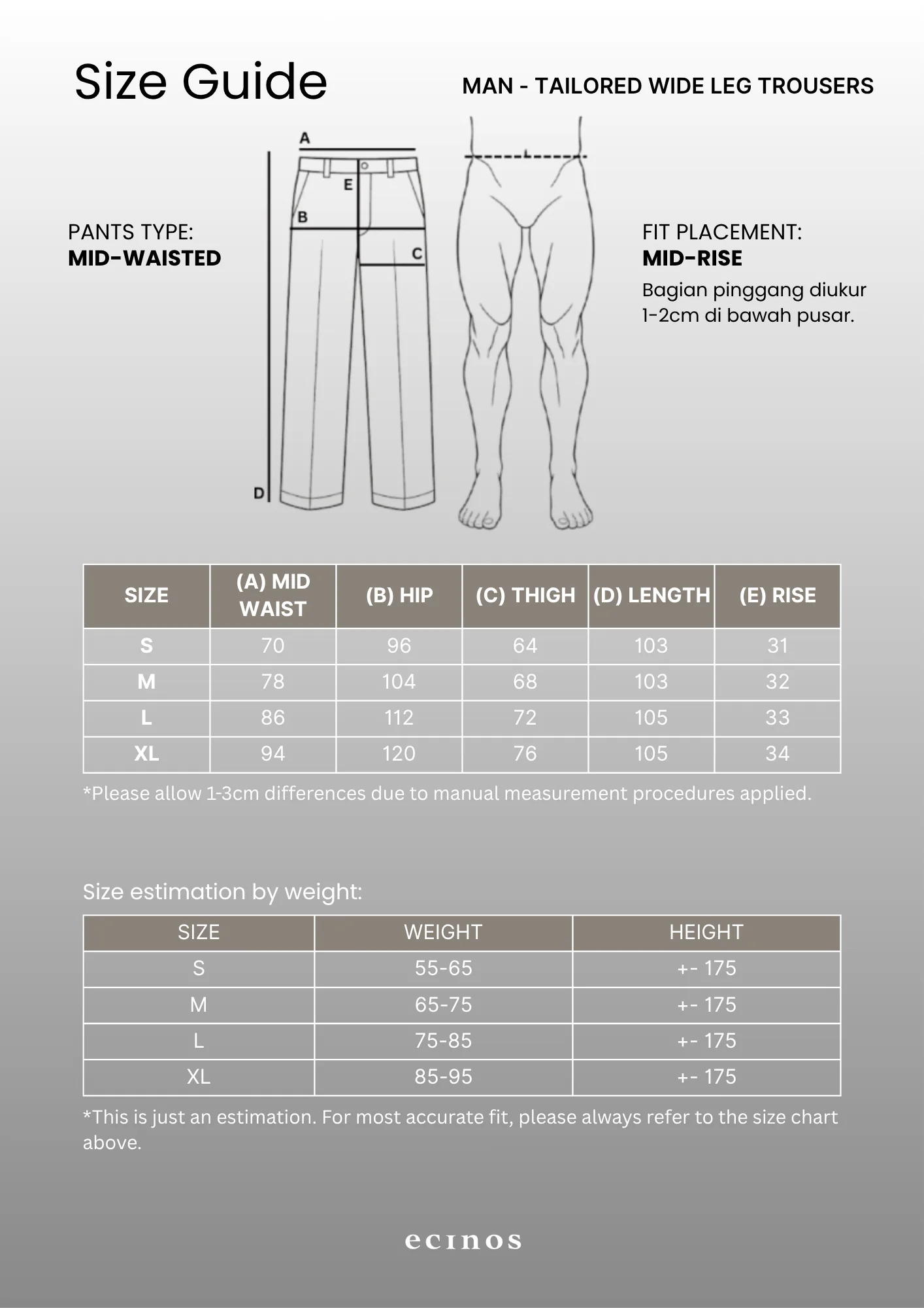 ECINOS Man - Tailored Wide Leg Trousers - Image 8