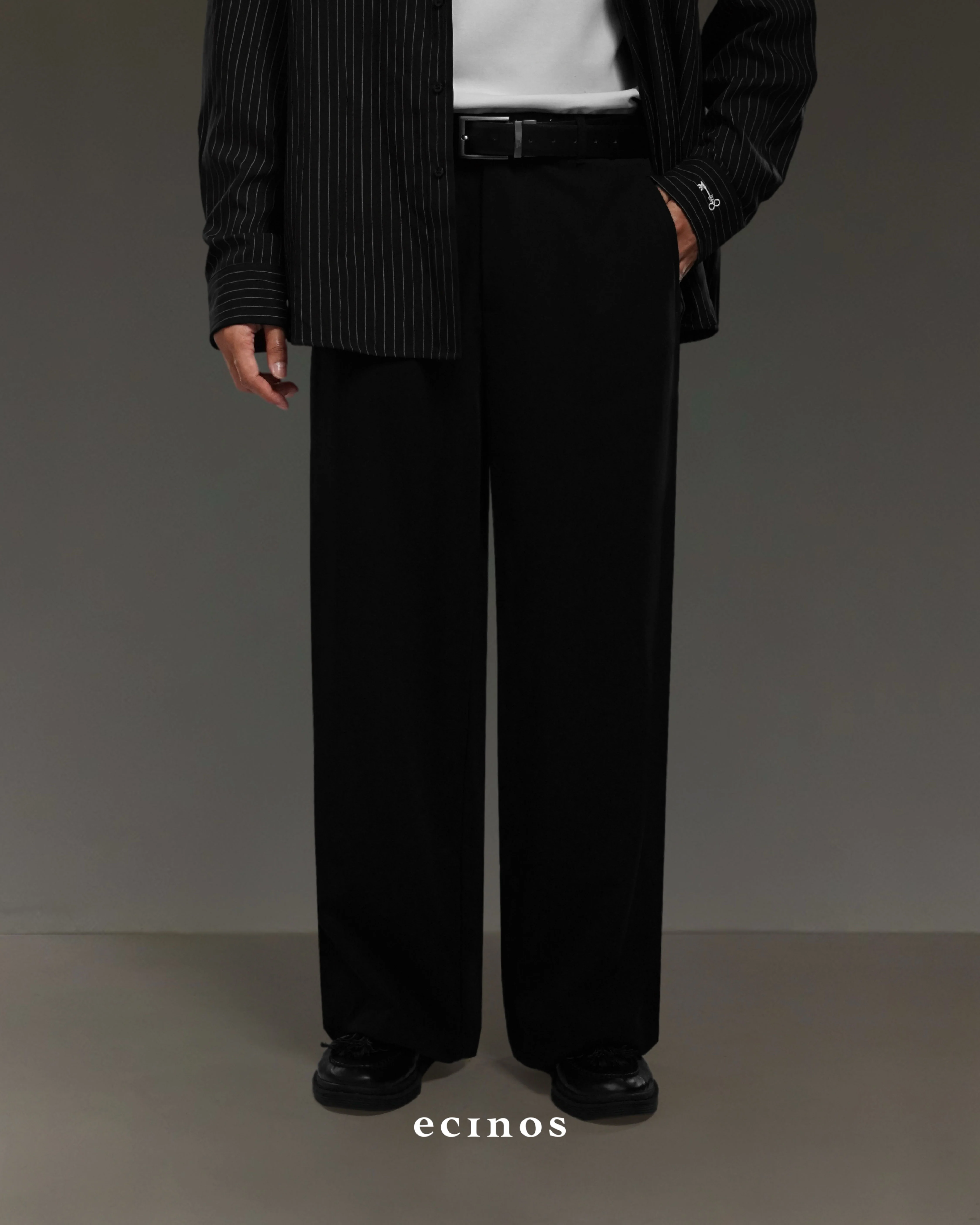 ECINOS Man - Tailored Wide Leg Trousers - Image 9
