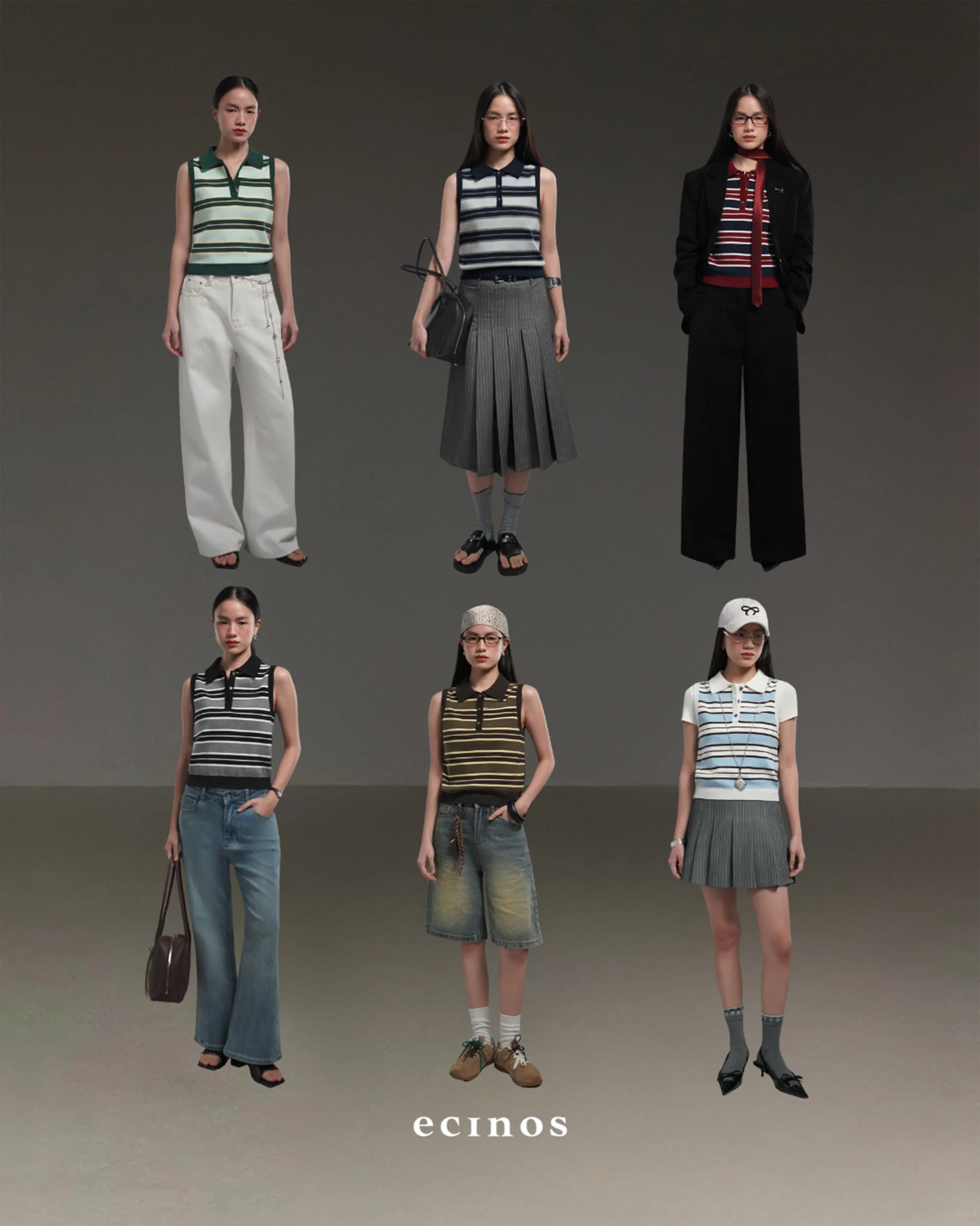 ECINOS - Ollie Knitted Polo Vest - Image 3