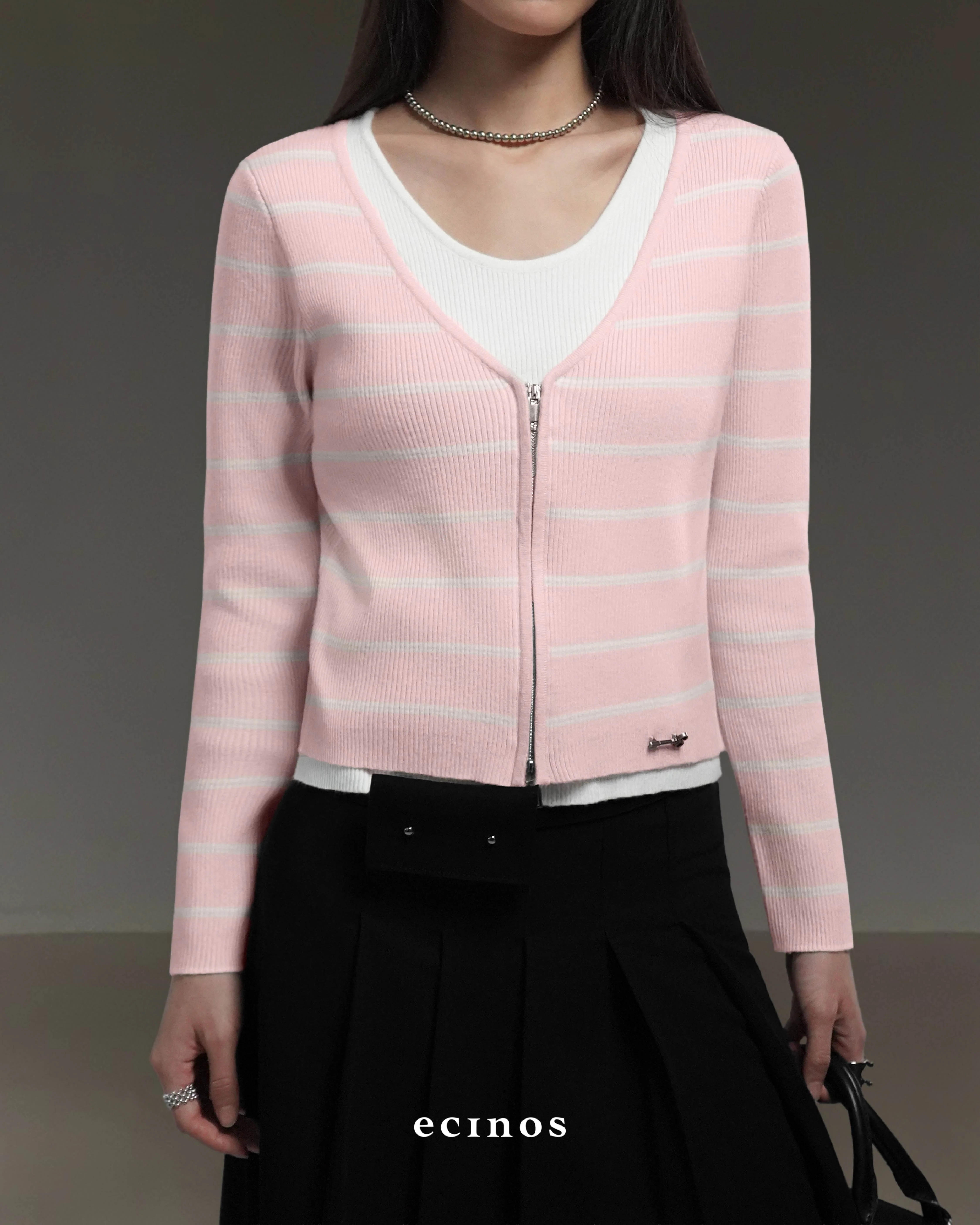 ECINOS - Rosie Layered Double-Zip Cardigan - Image 11