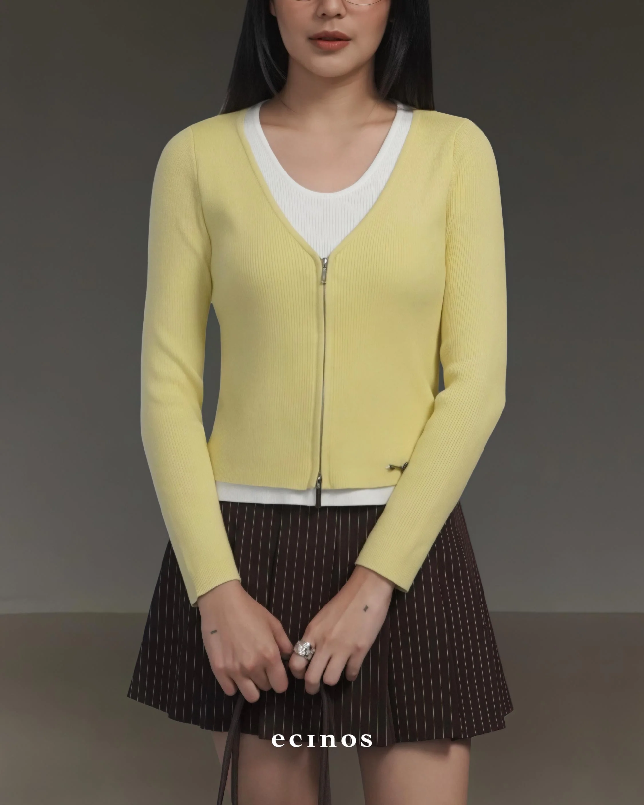 ECINOS - Rosie Layered Double-Zip Cardigan - Image 16