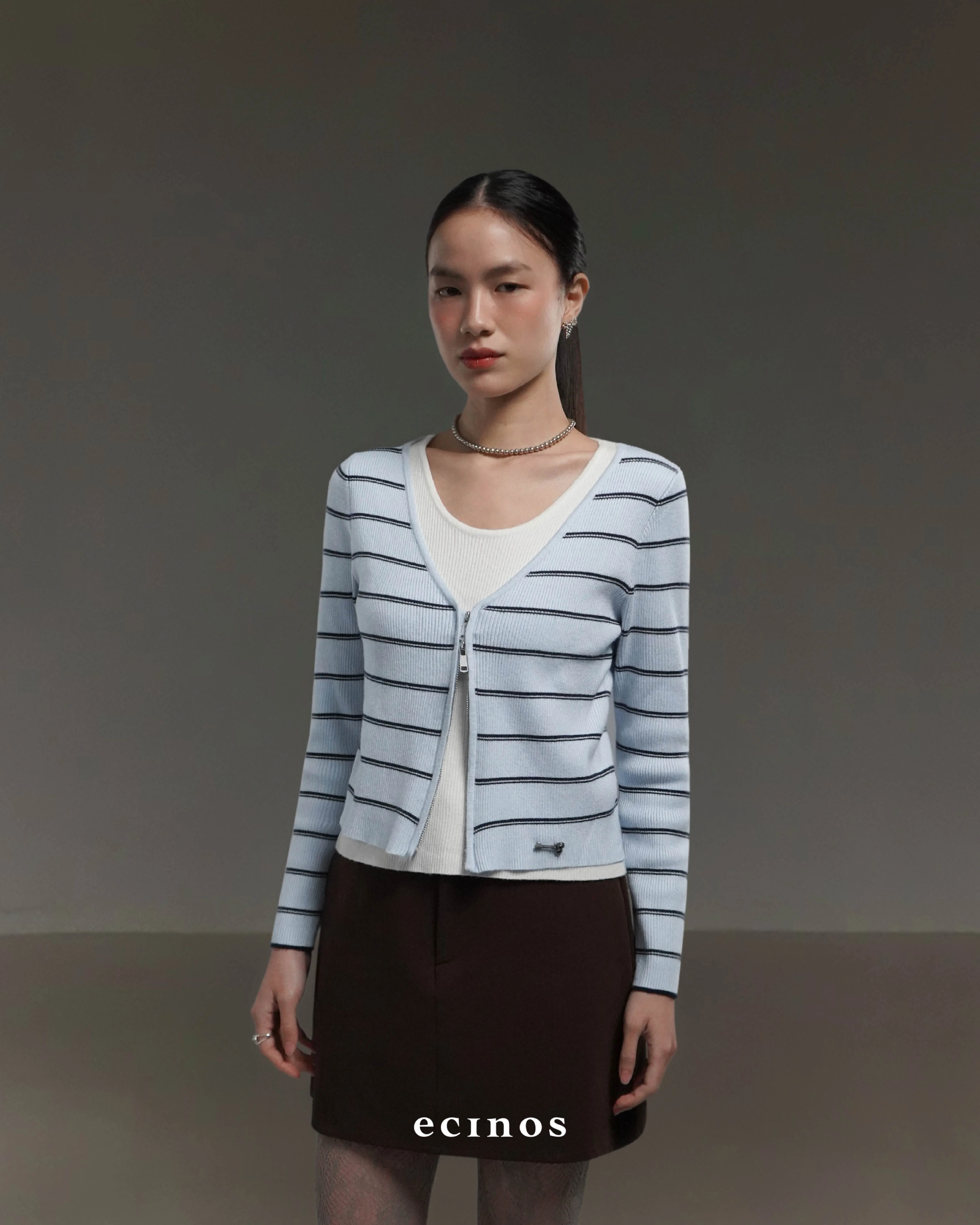 ECINOS - Rosie Layered Double-Zip Cardigan - Image 5