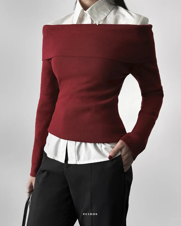 ECINOS - HR Off Shoulder Knit Top - Image 10